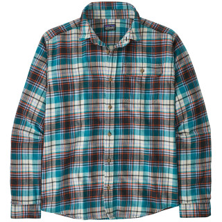 Koszula męska Patagonia Fjord Flannel Shirt niebieski/jasnoniebieski Lavas: Belay Blue