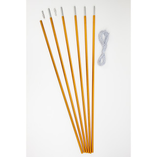 Zestaw prętów Rockland Tent Poles Alu - 6 x 60 cm pomarańczowy orange