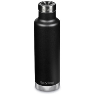 Butelka termiczna ze stali nierdzewnej Klean Kanteen Insulated Classic Narrow 25oz (w/Pour Through Cap) czarny black