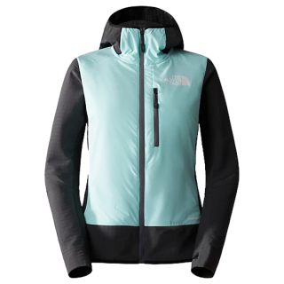 Kurtka damska The North Face W Dawn Turn Hybrid Ventrix Midlayer zarys ASPHALT GREY/POWDERTEAL