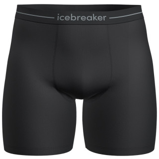 Męskie bokserki Icebreaker M Anatomica Long Boxers czarny Black