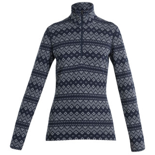 Damska koszulka Icebreaker 260 Vertex LS Half Zip First Snow ciemnoniebieski Midnight Navy/Snow/J