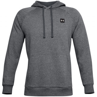 Męska bluza Under Armour Rival Fleece Hoodie (2022) ciemnoszary Pitch Gray Light Heather / / Onyx White