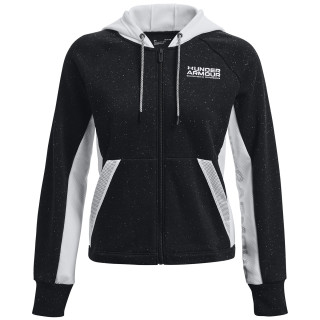 Bluza damska Under Armour Rival + FZ Hoodie czarny Black / White / White