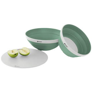 Zestaw miski i durszlaka Outwell Collaps Bowl & Colander Set ciemnozielony Shadow Green