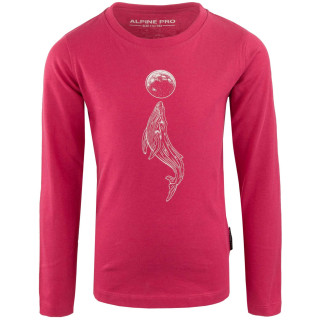 T-shirt dziecięcy Alpine Pro Olero różowy VIRTUAL PINK