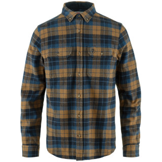 Koszula męska Fjällräven Singi Heavy Flannel Shirt M niebieski Dark Navy-Buckwheat Brown