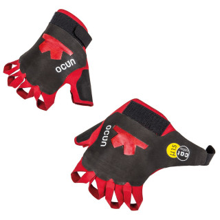 Rękawice ferratowe Ocún CRACK GLOVES PRO czarny/czerwony