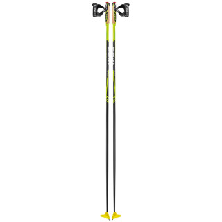 Kije narciarskie Leki CC 450 czarny/zielony neonyellow-black-white