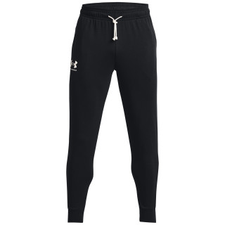 Męskie spodnie dresowe Under Armour Rival Terry Jogger czarny Black / / Onyx White