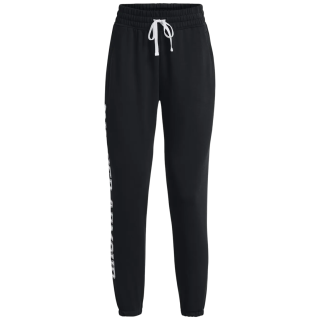 Damskie spodnie dresowe Under Armour Rival Terry Graphic Jogr czarny black