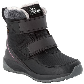 Buty dziecięce Jack Wolfskin Polar Wolf Texapore Mid Vc K czarny/różówy phantom / pink