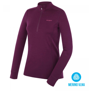 Bluza damska Husky Aron Zip L fioletowy deep magenta