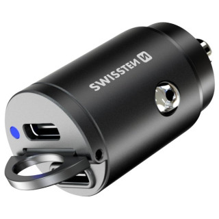 Przejściówka do gniazda samochodowego Swissten Car Charger 45W czarny Black