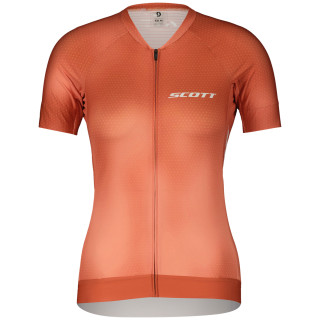 Damska koszulka kolarska Scott RC Pro SS czerwony/pomarańczowy rose beige/braze orange