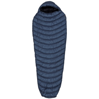 Śpiwór puchowy Warmpeace Scale 200 180 cm ciemnoniebieski SharkBlue/Black