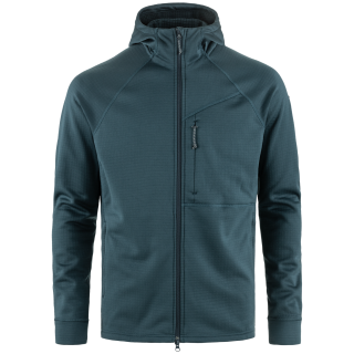 Męska bluza Fjällräven Abisko Grid Fleece Hoodie M niebieski Mountain Blue