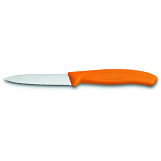 Nóż do warzyw Victorinox ząbkowany 8cm 6.7636 pomarańczowy