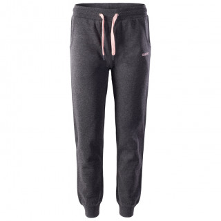 Damskie spodnie dresowe Hi-Tec Lady Melian zarys Dark Grey Melange/Impatiens Pink