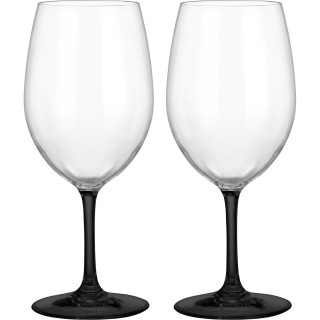 Zestaw kieliszków Brunner Wineglass Thango Black & White biały