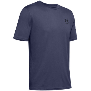 Koszulka męska Under Armour Sportstyle Left Chest SS niebieski/czarny BlueInk/Black