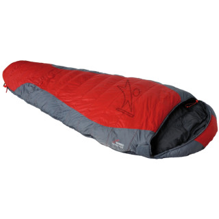 Śpiwór puchowy Warmpeace Viking 900 170 cm czerwony/czarny red/grey/black