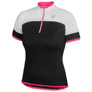 Damska koszulka kolarska Etape Clara czarny/różówy Black/Pink