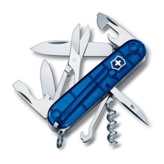 Składany nóż Victorinox Climber przezroczysty niebieski TransBlue