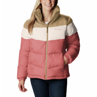 Kurtka damska Columbia Puffect™ Color Blocked Jkt różowy Dark Coral, Peach Blossom, Beach