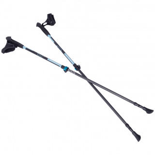 Kijek Nordic walking Warg Nordic Carbon Fastlock czarny/niebieski black/blue