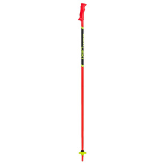 Kije narciarskie Leki Racing Kids czerwony/czarny bright red-black-neonyellow