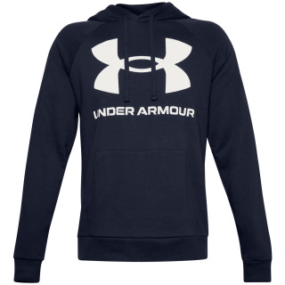 Męska bluza Under Armour Rival Fleece Big Logo HD (22) ciemnoniebieski Midnight Navy/Onyx White