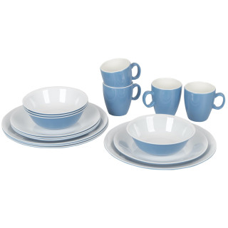 Zestaw naczyń Bo-Camp Tableware Two tone - 16ks jasnoniebieski Blue