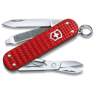 Nóż składany Victorinox Classic Precious Alox czerwony Iconic Red