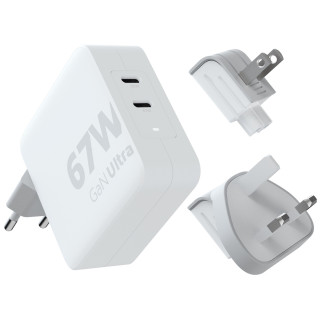 Ładowarka Xtorm 67W GaN-Ultra Travel Charger + USB-C PD Cable biały white