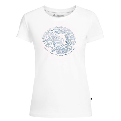 Koszulka damska Alpine Pro Planeta biały White