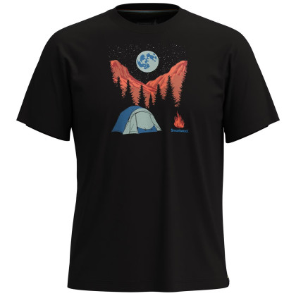 Koszulka Smartwool Night Camp Short Sleeve Graphic Tee czarny black