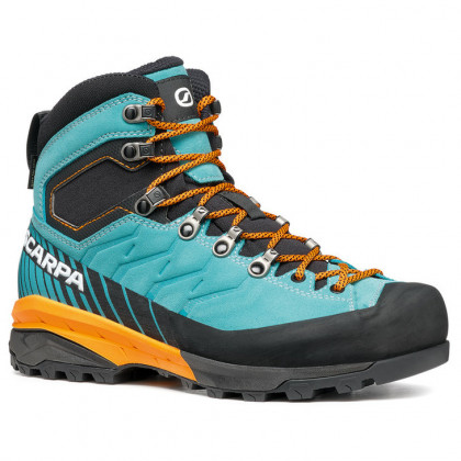 Damskie buty trekkingowe Scarpa Mescalito TRK GTX WMN niebieski/pomarańczowy Ceramic/Baltic