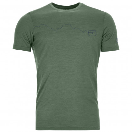 Męska koszulka Ortovox 120 Tec Mountain T-Shirt M zielony GreenForest
