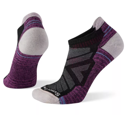 Damskie skarpety Smartwool Hike Light Cushion Low Ankle Socks czarny/fioletowy charcoal