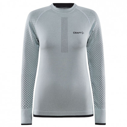 Damska koszulka Craft Adv Warm Intensity Ls szary/biały Ice-Black