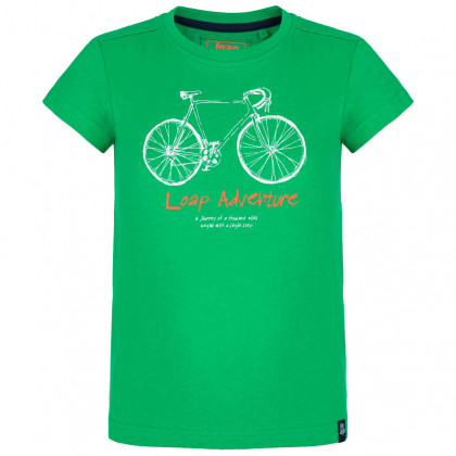 T-shirt dziecięcy Loap Badles zielony KlGreen/Orange
