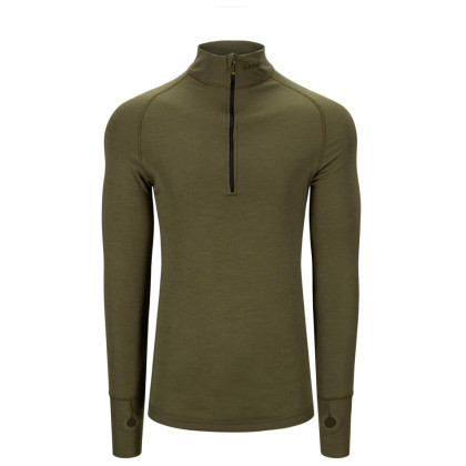 Golf męski Brynje of Norway Arctic Tactical Zip-polo 3/4 neck oliwkowy olive