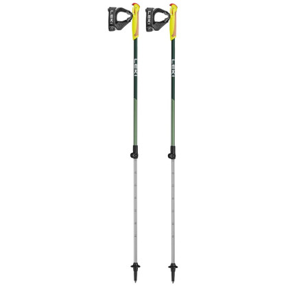 Dziecięce kije do nordic walking Leki Walker XS zielony green metallic-olivgreen-white