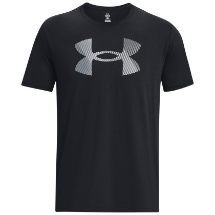 Koszulka męska Under Armour BIG LOGO FILL SS czarny Black / Pitch Gray / Halo Gray