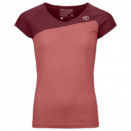 Koszulka damska Ortovox 120 Tec T-Shirt W czerwony blush