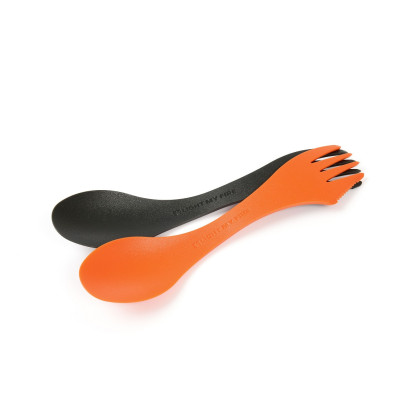 Zestaw sztućców Light My Fire Spork Original 2-pack czarny/pomarańczowy Rustyorange/Slatyblack