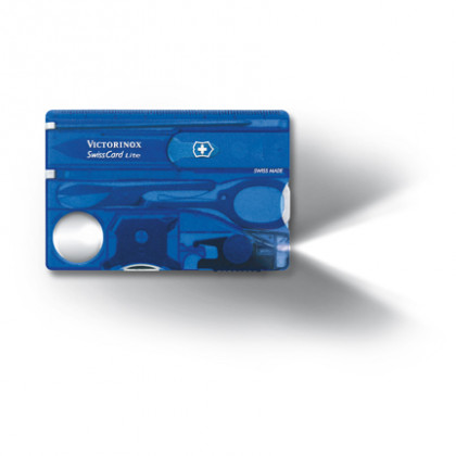 Wielofunkcyjna Karta Survivalowa Victorinox SwissCard Lite niebieski