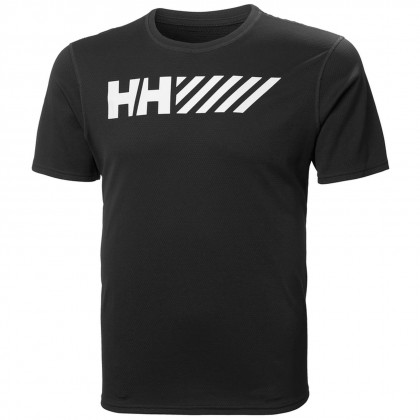 Koszulka męska Helly Hansen Lifa Tech Graphic Tshirt czarny Black