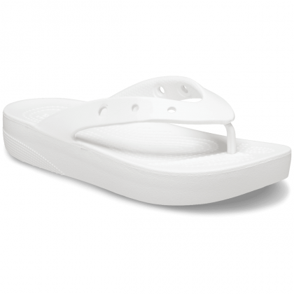 Japonki damskie Crocs Classic Platform Flip W biały White
